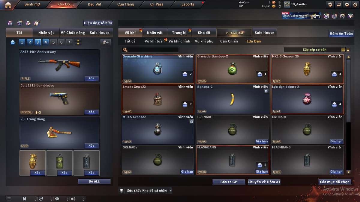 shop acc cf uy tin gia re